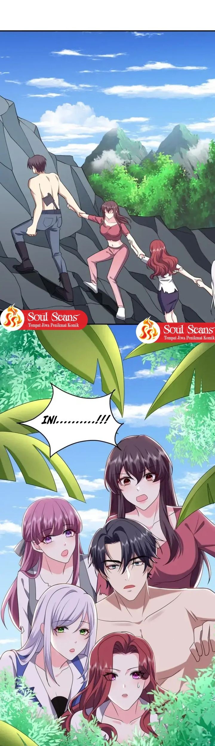 On a Deserted Island with Beautiful Sisters Chapter 14 Gambar 38