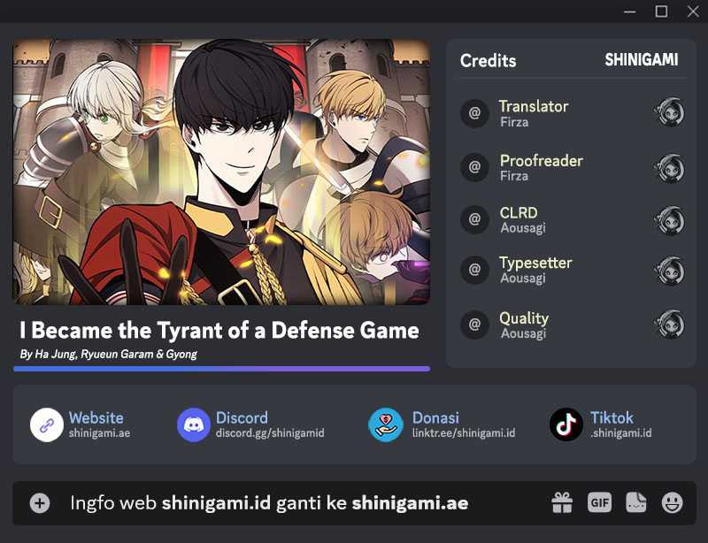 Baca Komik I Became the Tyrant of a Defense Game Chapter 60 Gambar 1