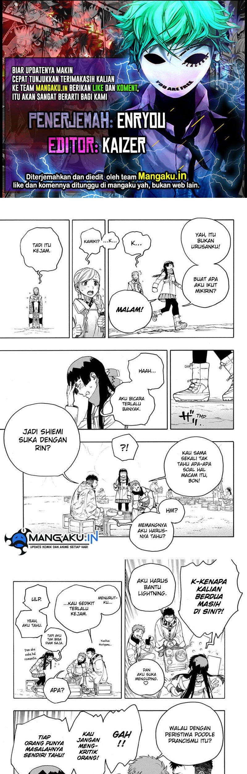 Baca Komik Ao no Exorcist Chapter 144.2 Gambar 1