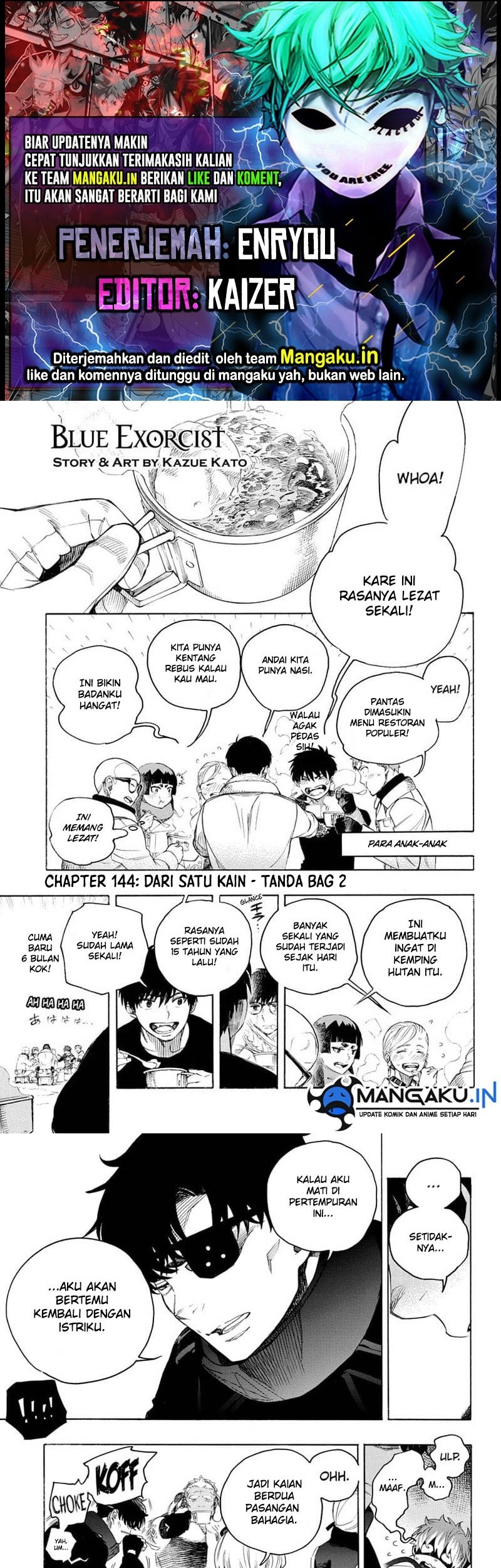 Baca Komik Ao no Exorcist Chapter 144.1 Gambar 1