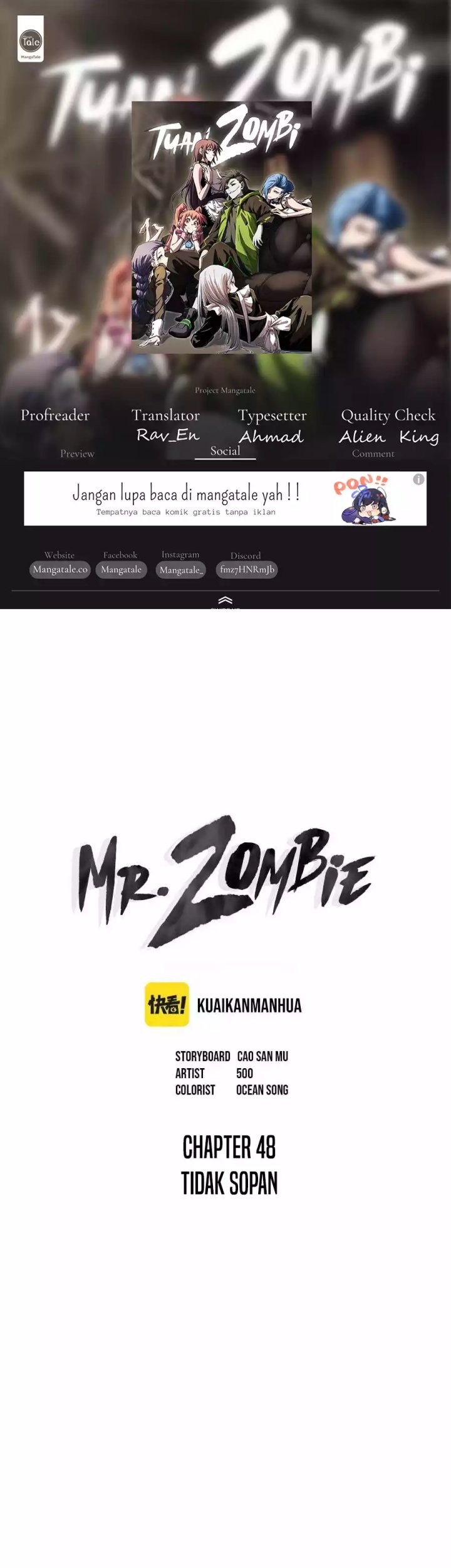 Baca Komik Mr. Zombie Chapter 48 Gambar 1