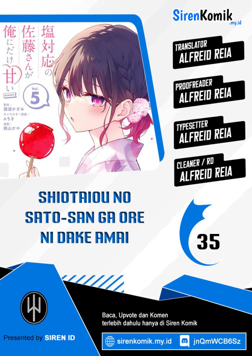 Baca Komik Shiotaiou no Sato-san ga Ore ni dake Amai Chapter 35 Gambar 1