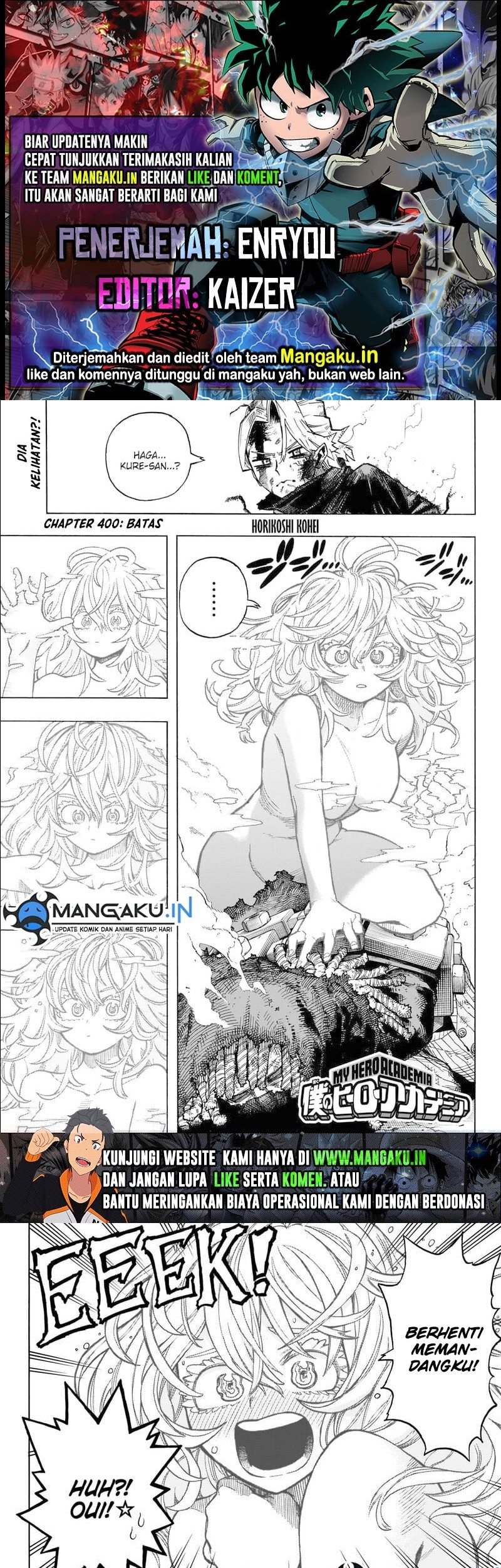 Baca Komik Boku no Hero Academia Chapter 400 Gambar 1