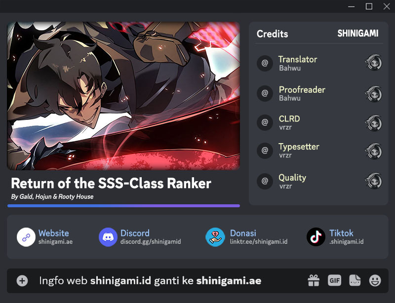 Baca Komik Return of the SSS-Class Ranker Chapter 77 Gambar 1