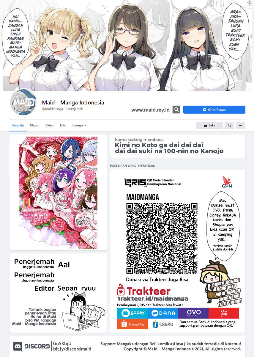 Baca Kimi no Koto ga Dai Dai Dai Dai Daisuki na 100-ri no Kanojo Chapter 109 Gambar 2