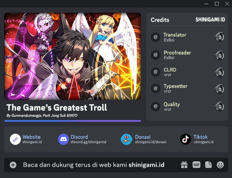 Baca Komik The Game’s Greatest Troll Chapter 28 Gambar 1