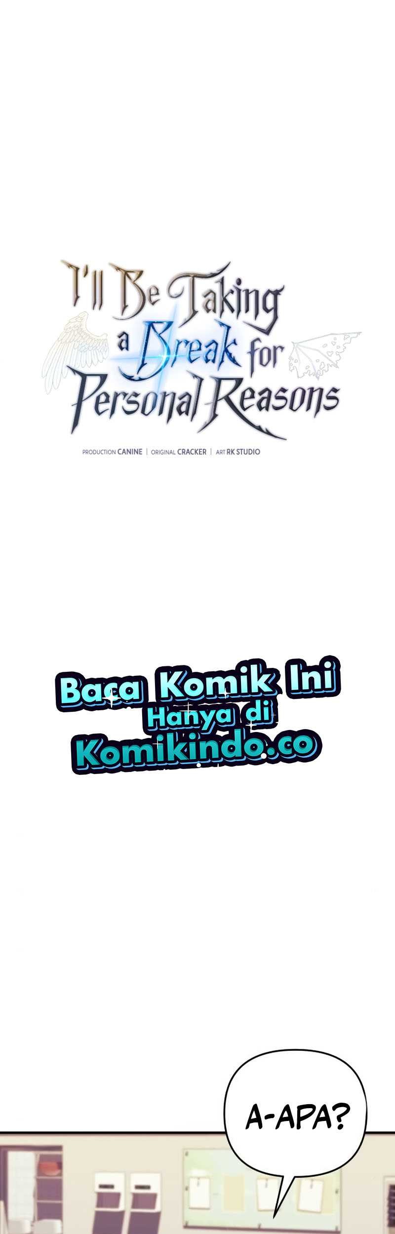 Baca I’ll be Taking a Break for Personal Reasons Chapter 69 Gambar 2