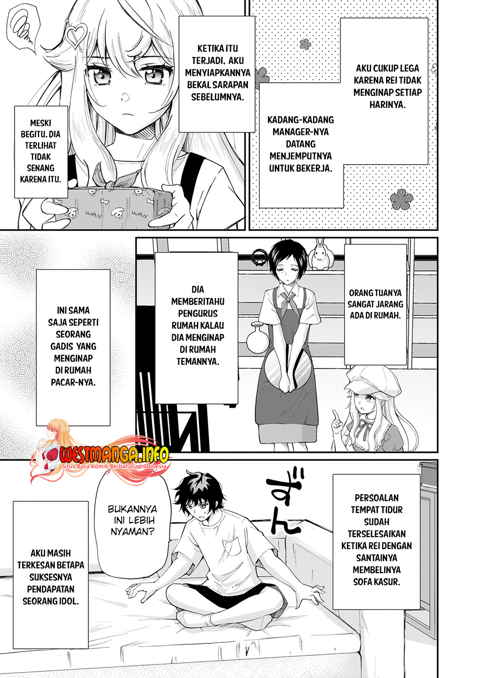 Isshou Hatarakitakunai Ore ga Classmate no Daininki Idol ni Natsukaretara Chapter 06 Gambar 9