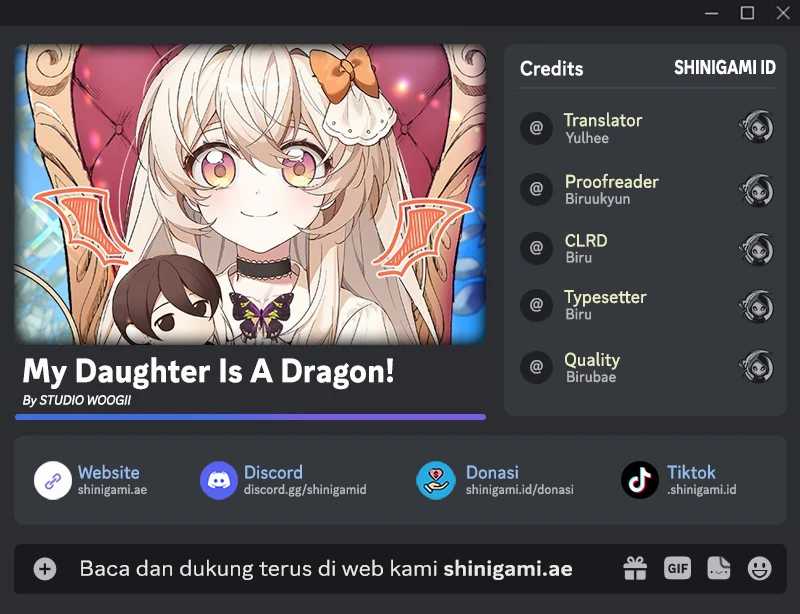 Baca Komik My Daughter Is a Dragon! Chapter 61 Gambar 1