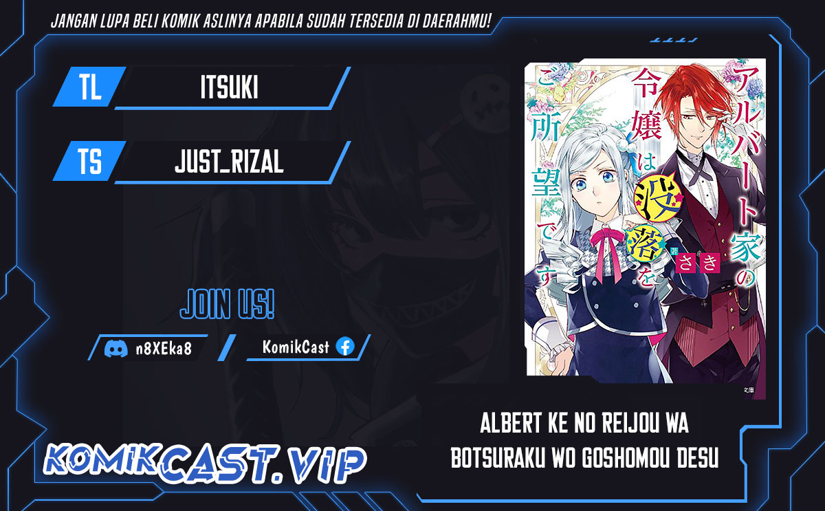 Baca Komik Albert Ke no Reijou wa Botsuraku wo go Shomou desu Chapter 13 Gambar 1