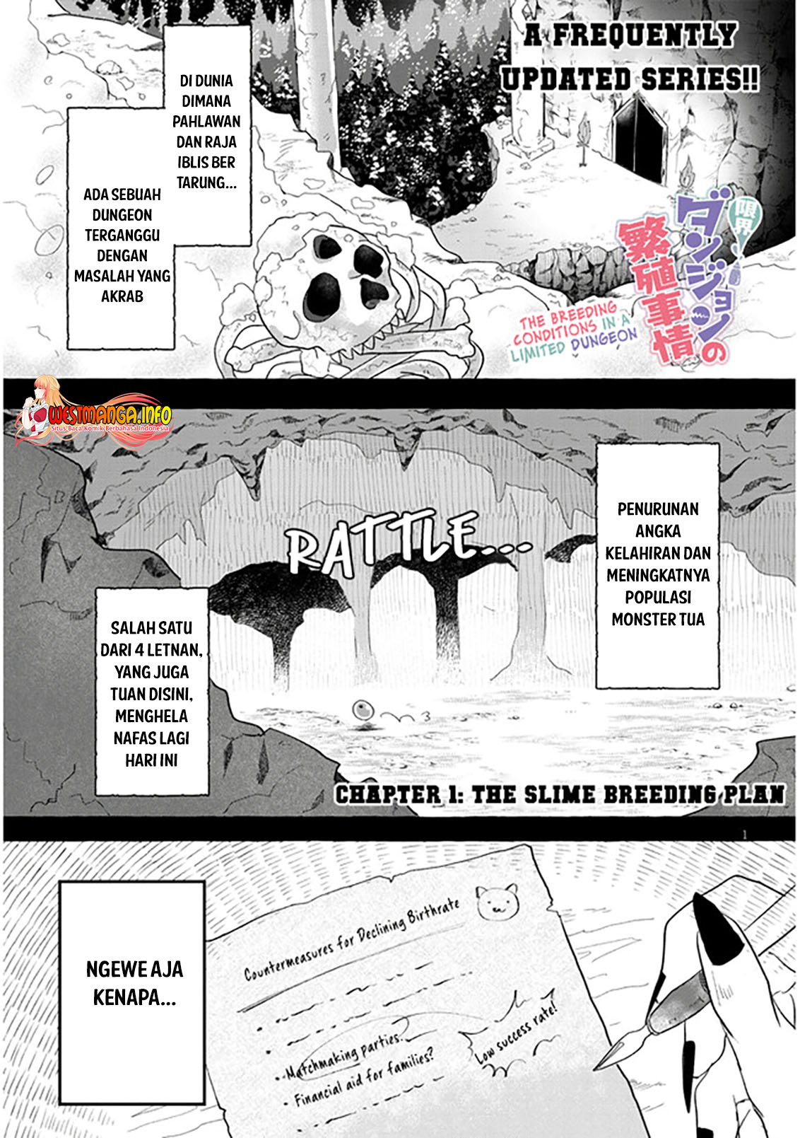 Baca Genkai Dungeon no Hanshoku Jijou Chapter 01 Gambar 2