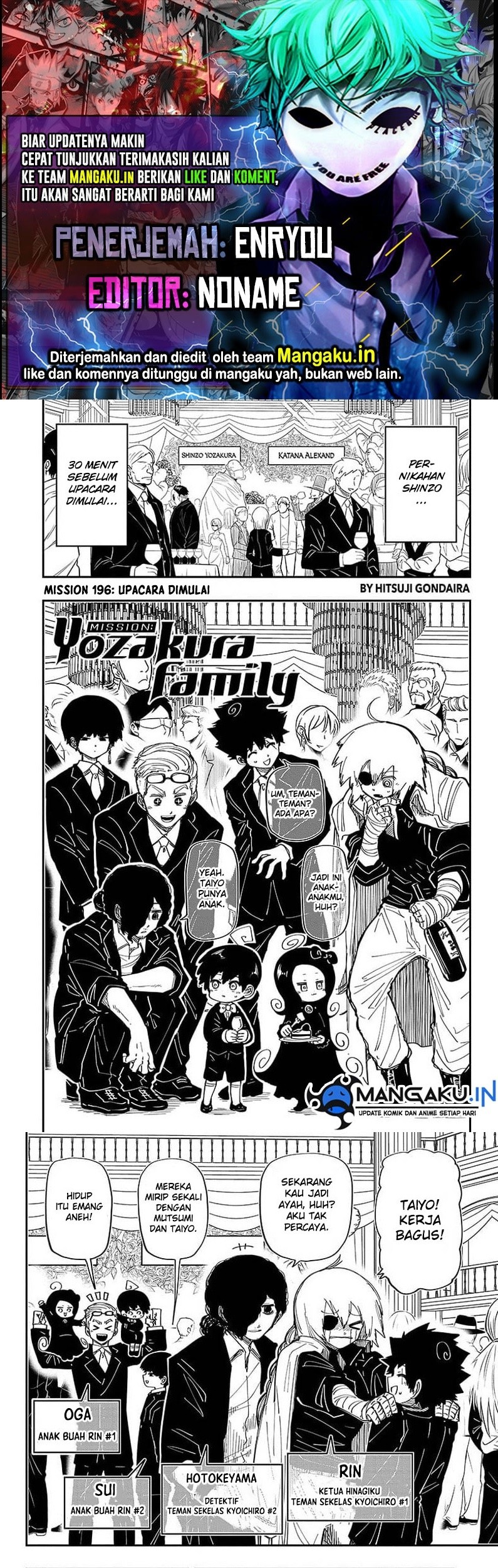Baca Komik Mission: Yozakura Family Chapter 196 Gambar 1