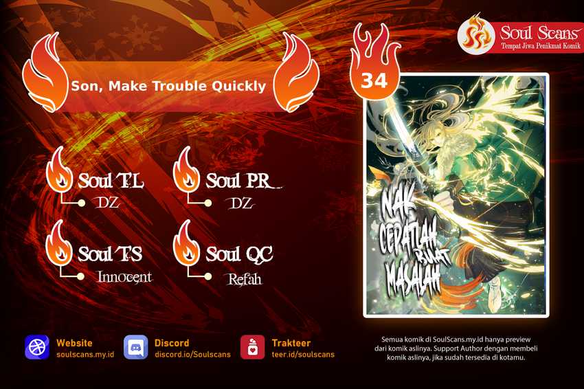 Baca Komik Son, Make Trouble Quickly Chapter 34 Gambar 1