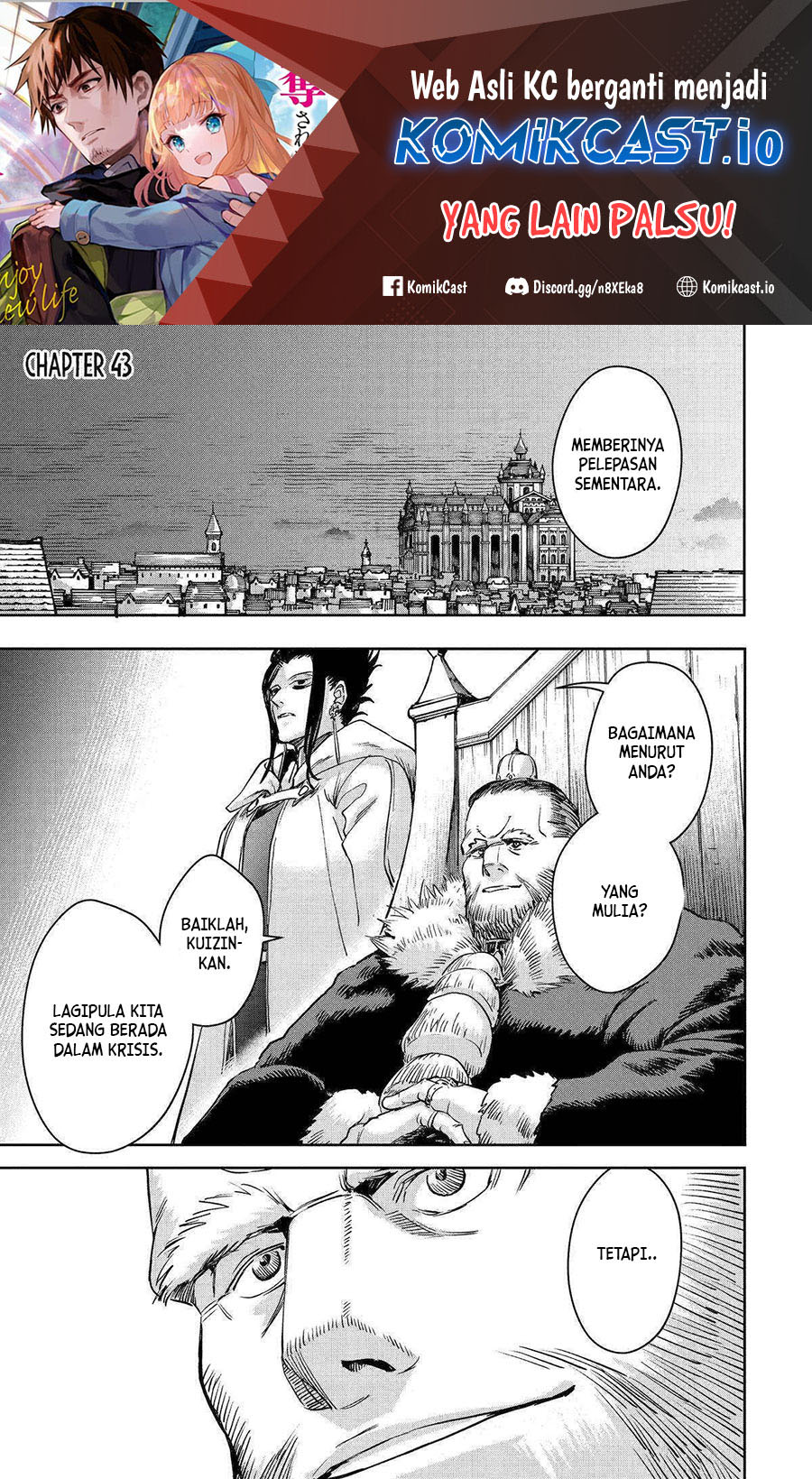 Baca Boukensha License o Hakudatsu Sareta Ossan Dakedo, Manamusume ga Dekita no de Nonbiri Jinsei Chapter 43 Gambar 2