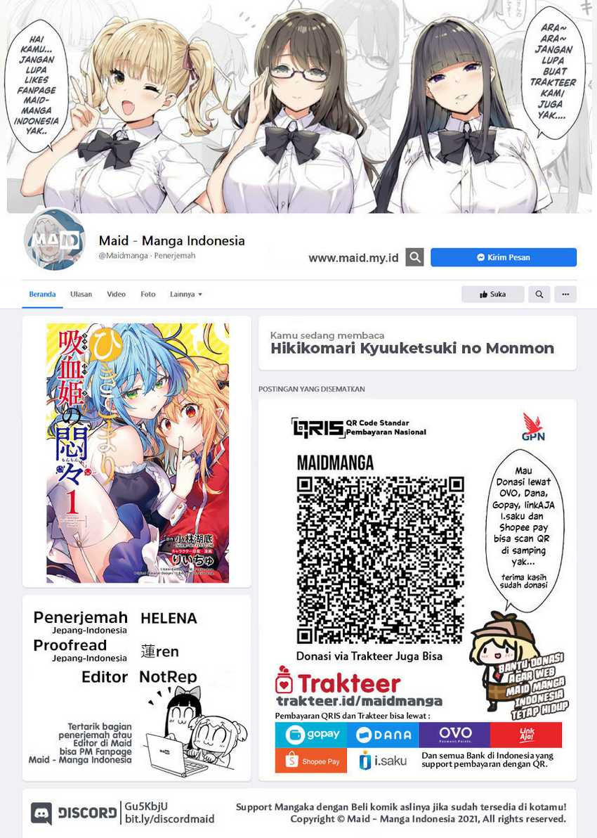 Baca Hikikomari Kyuuketsuki no Monmon Chapter 12 Gambar 2