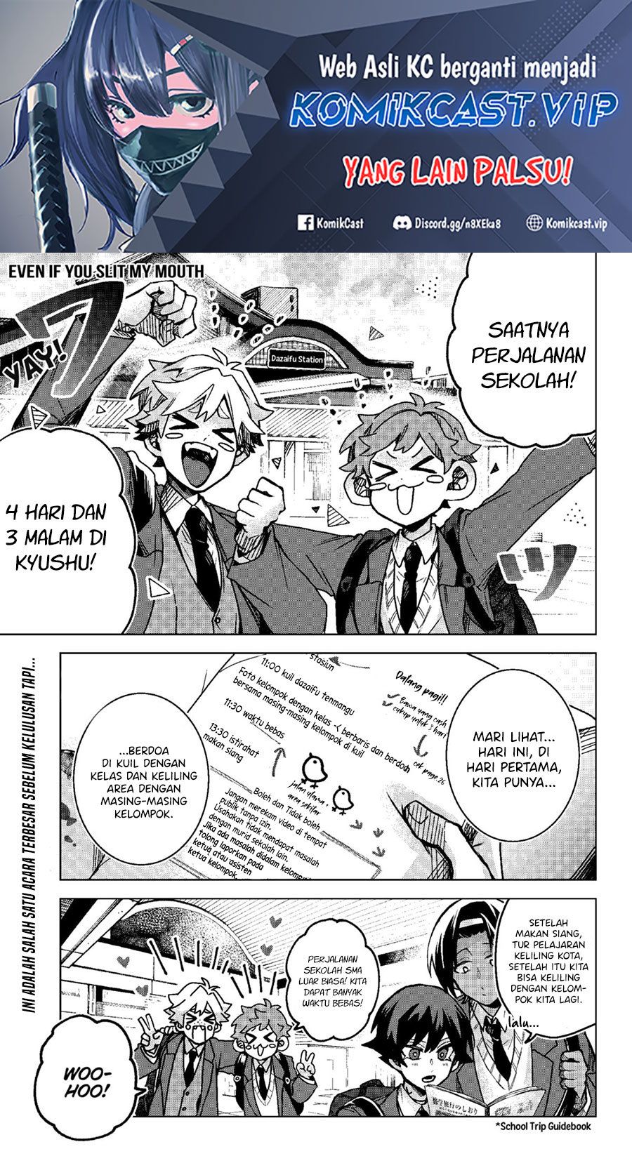 Baca Kuchi ga Saketemo Kimi ni wa Chapter 74 Gambar 2