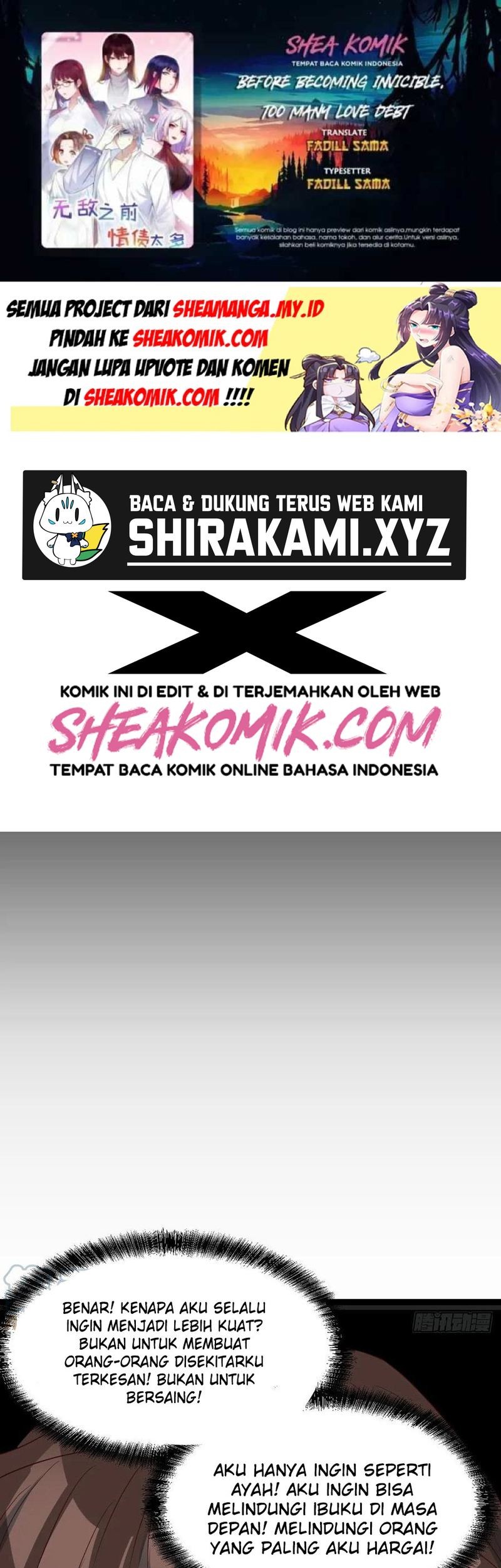 Baca Komik Before Becoming Invincible, Too Many Love Chapter 82 Gambar 1