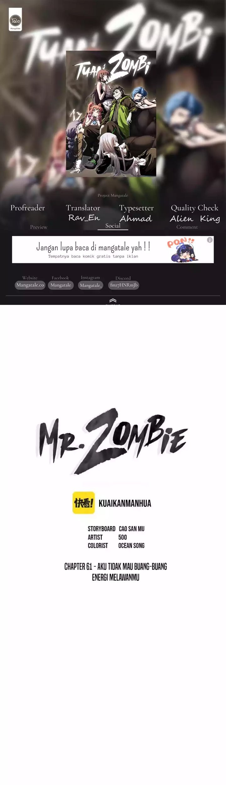 Baca Komik Mr. Zombie Chapter 61 Gambar 1