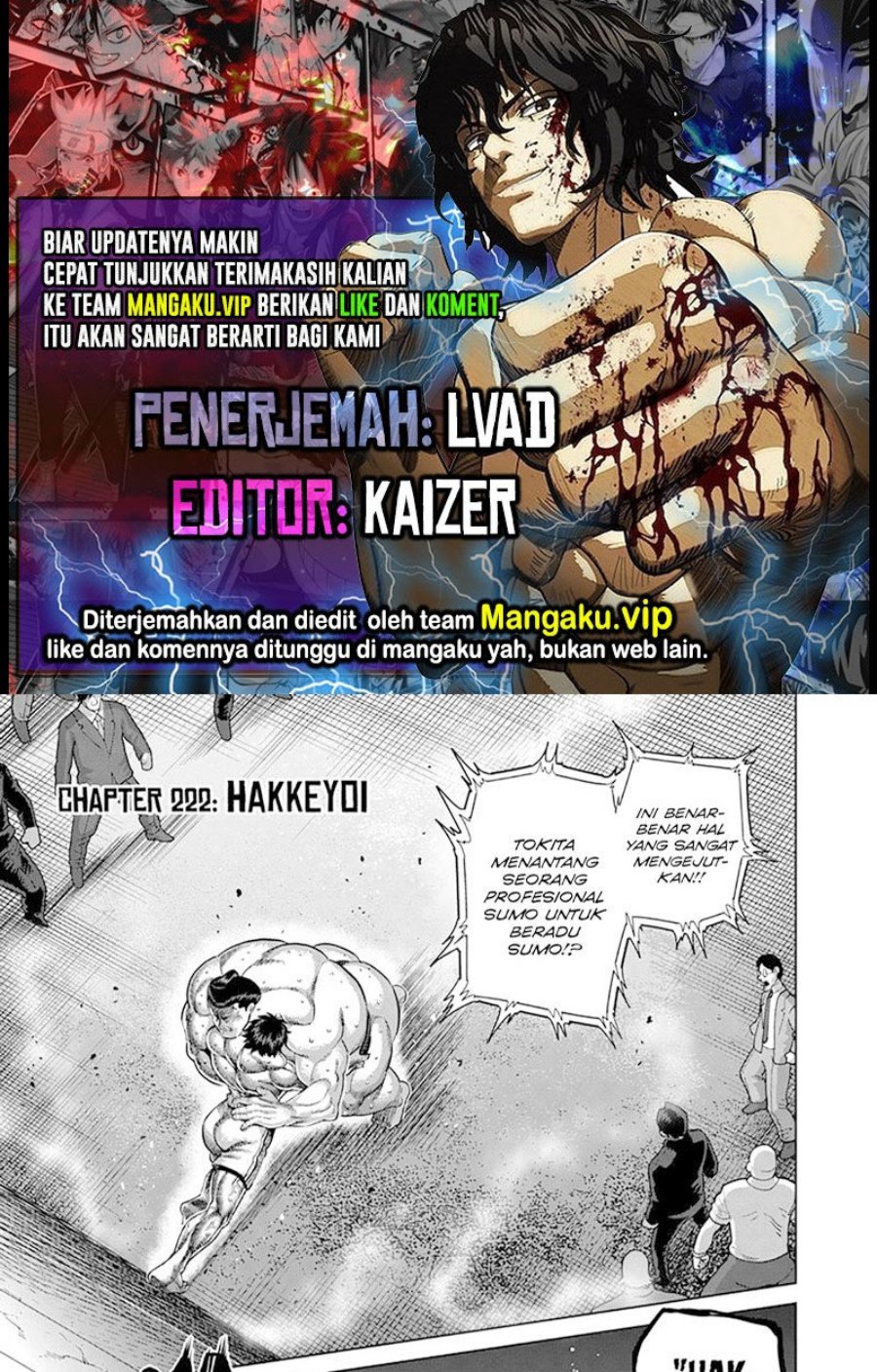 Baca Komik Kengan Omega Chapter 222 Gambar 1