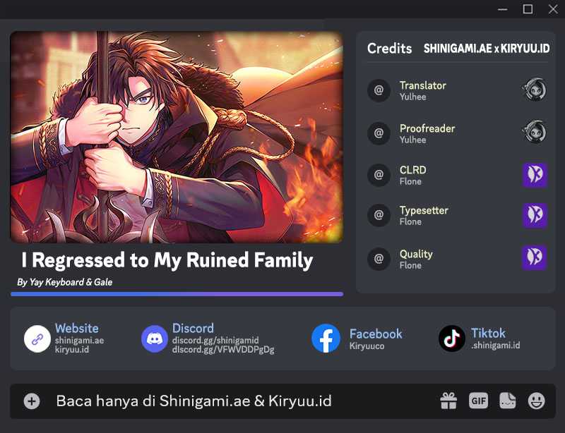 Baca Komik I Regressed to My Ruined Family Chapter 60 Gambar 1