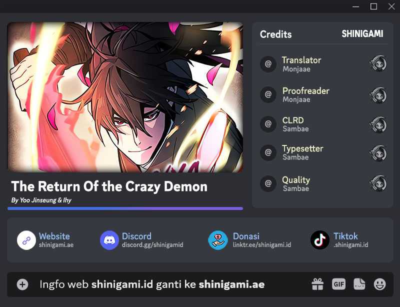 Baca Komik Return of the Mad Demon Chapter 94 Gambar 1