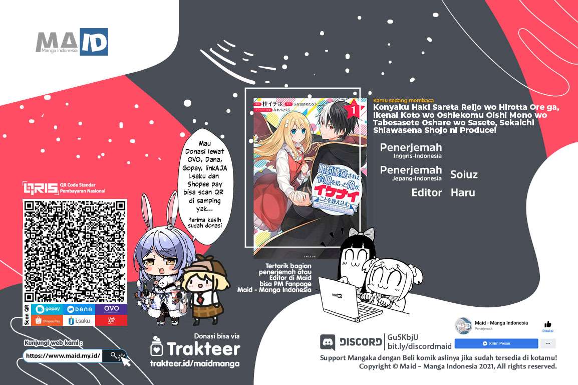 Baca Komik Konyaku Haki Sareta Reijo Wo Hirotta Ore Ga, Ikenai Koto Wo Oshiekomu Oishi Mono Wo Tabesasete Oshare Wo Sasete, Sekaichi Shiawasena Shojo Ni Produce! Chapter 08 Gambar 1