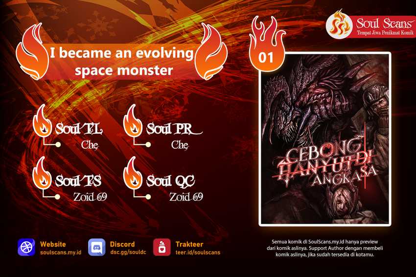 Baca Komik I Became an Evolving Space Monster Chapter 01 Gambar 1