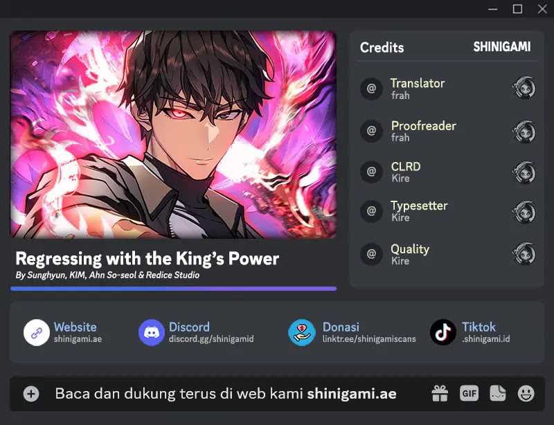 Baca Komik Regressing With The King’s Power Chapter 01 Gambar 1