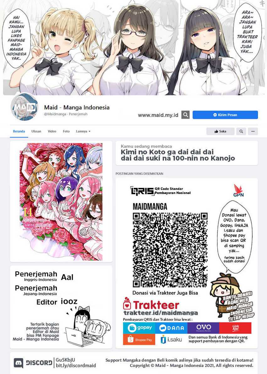 Baca  Kimi no Koto ga Dai Dai Dai Dai Daisuki na 100-ri no Kanojo Chapter 111 Gambar 2