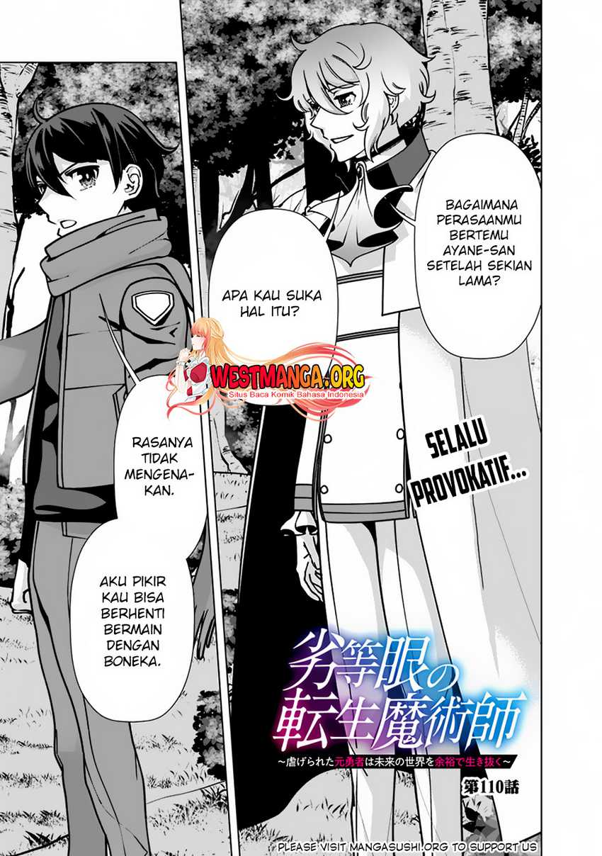 Baca  Rettou Me no Tensei Majutsushi Shiitage Rareta Moto Yuusha wa Mirai no Sekai o Yoyuu de Ikinuku Chapter 110 Gambar 2