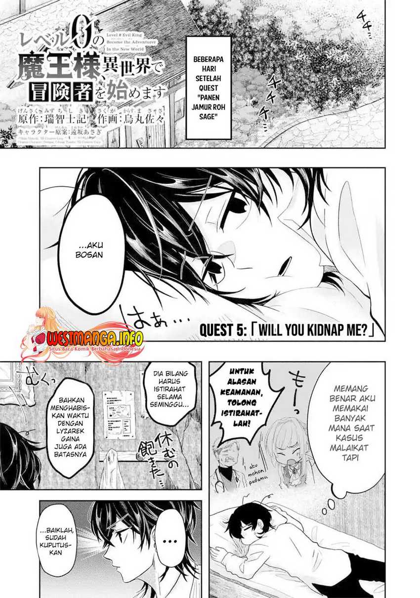 Baca Reberu 0 no Maou-sama, Isekai de Boukensha wo Hajimemasu Chapter 5 Gambar 2
