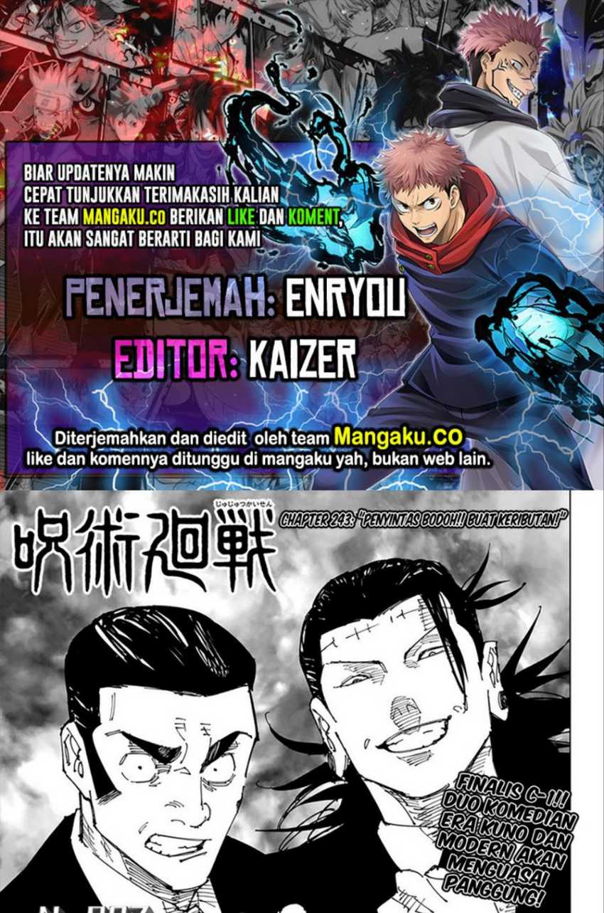 Baca Komik Jujutsu Kaisen Chapter 243 Gambar 1