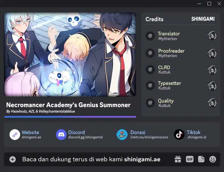 Baca Komik Necromancer Academy’s Genius Summoner Chapter 08 Gambar 1