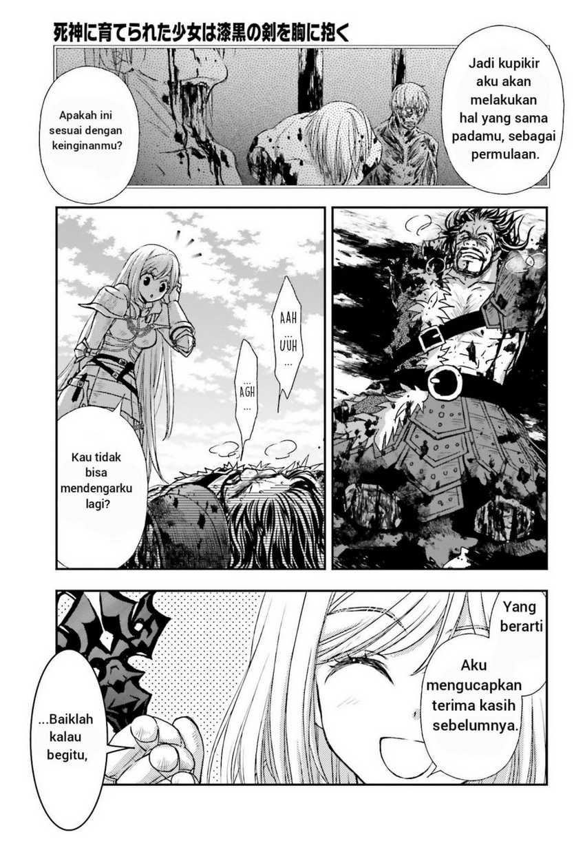 Shinigami ni Sodaterareta Shoujo wa Shikkoku no Tsurugi wo Mune ni Idaku Chapter 29.1 Gambar 24