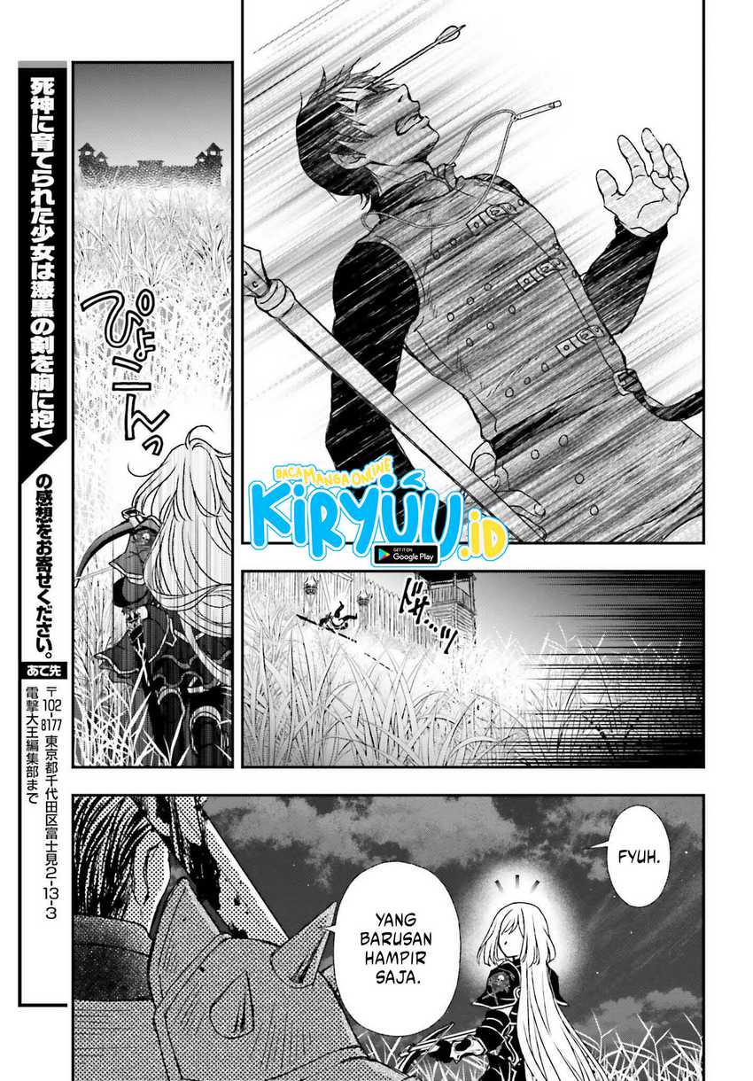 Shinigami ni Sodaterareta Shoujo wa Shikkoku no Tsurugi wo Mune ni Idaku Chapter 33 Gambar 14