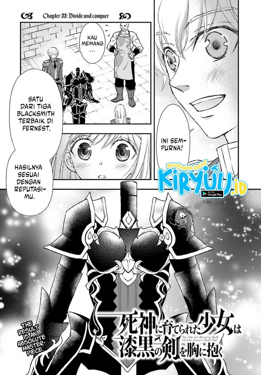 Baca  Shinigami ni Sodaterareta Shoujo wa Shikkoku no Tsurugi wo Mune ni Idaku Chapter 33 Gambar 2