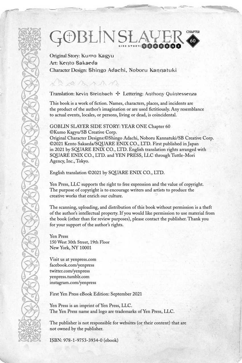 Goblin Slayer Gaiden: Year One Chapter 60 Gambar 21