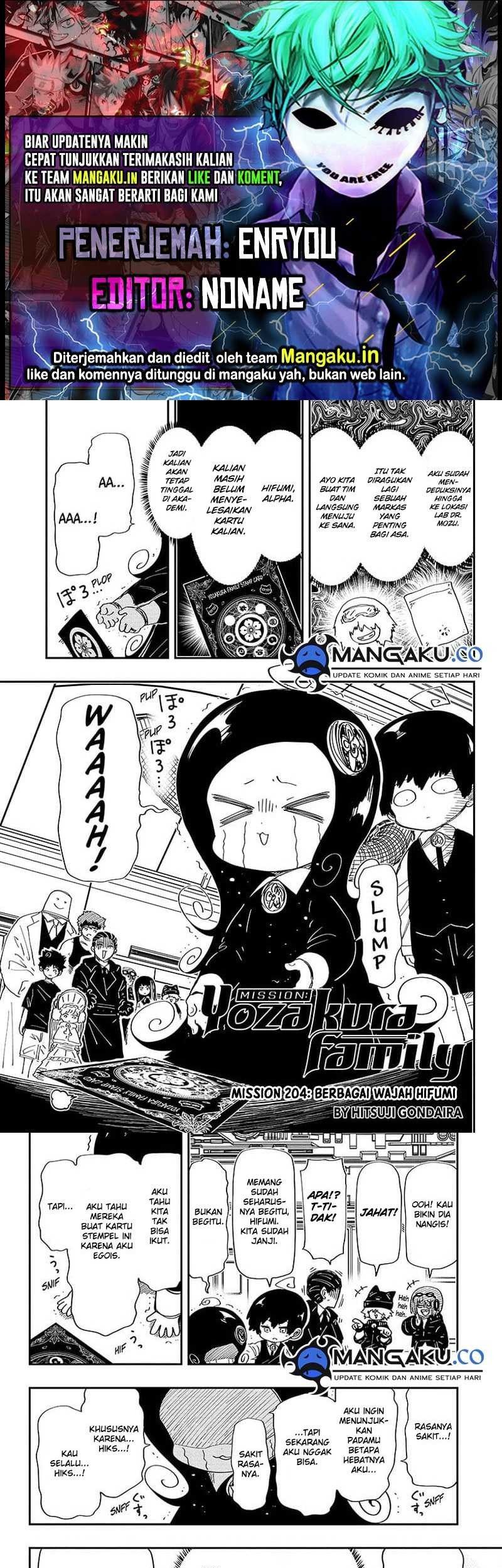 Baca Komik Mission: Yozakura Family Chapter 204 Gambar 1
