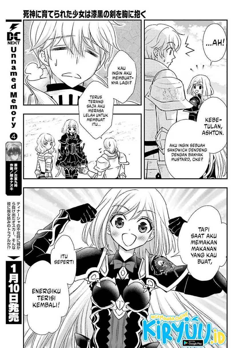 Shinigami ni Sodaterareta Shoujo wa Shikkoku no Tsurugi wo Mune ni Idaku Chapter 35 Gambar 12