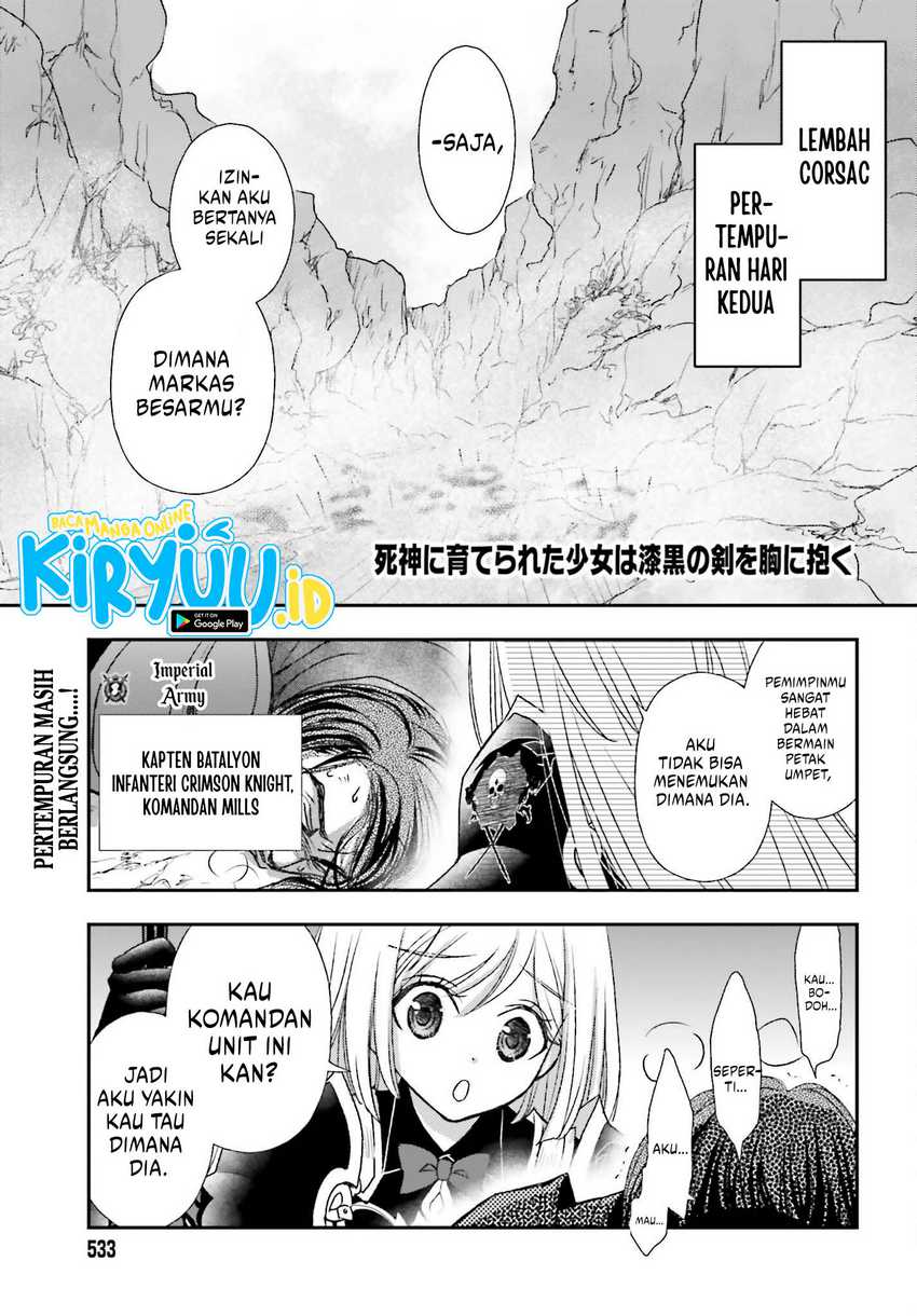 Baca  Shinigami ni Sodaterareta Shoujo wa Shikkoku no Tsurugi wo Mune ni Idaku Chapter 35 Gambar 2