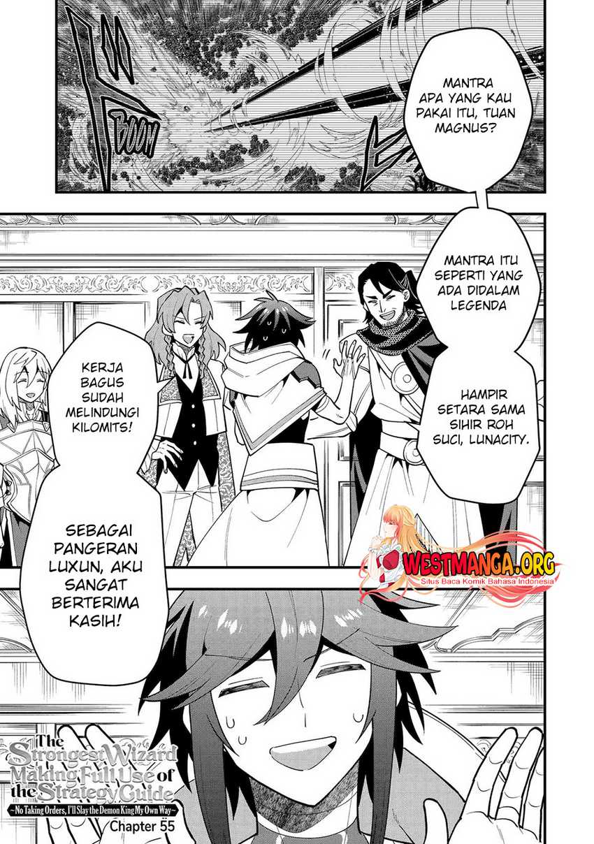 Baca Kouryakuhon o Kushi Suru Saikyou no Mahoutsukai ~”meirei sa sero” to wa Iwa Senai Oreryuu Mao Tobatsu Saizen Ruuto ~ Chapter 55 Gambar 2