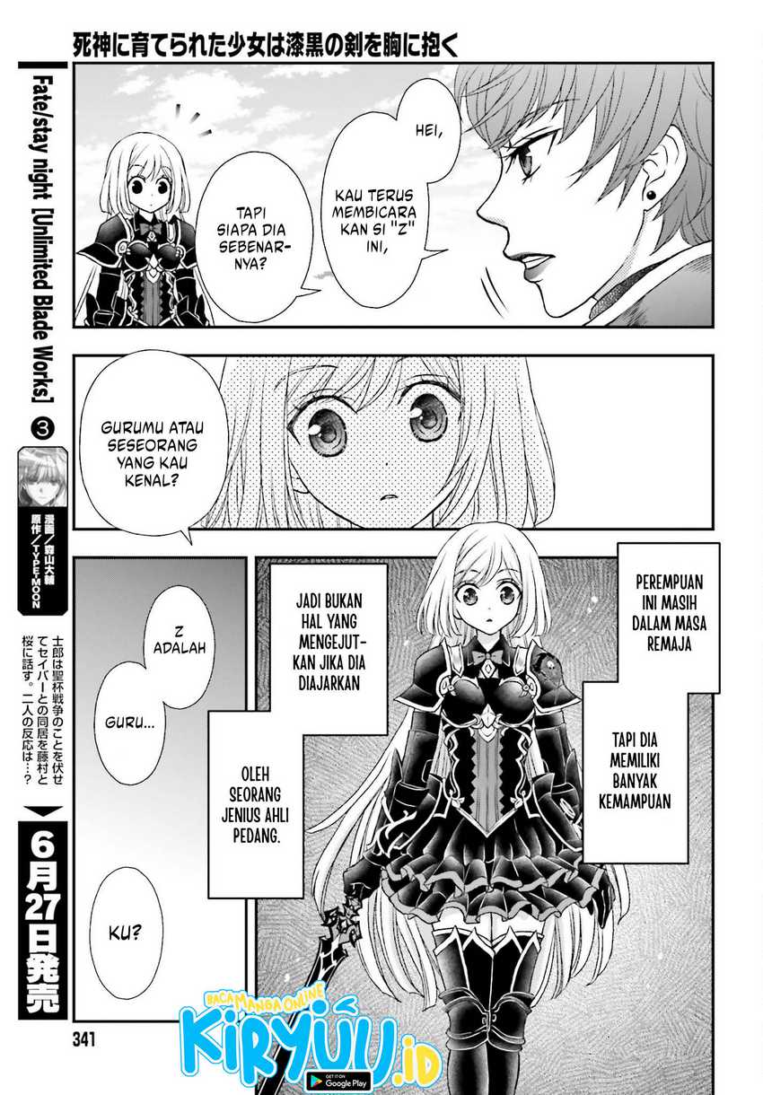 Shinigami ni Sodaterareta Shoujo wa Shikkoku no Tsurugi wo Mune ni Idaku Chapter 38 Gambar 14