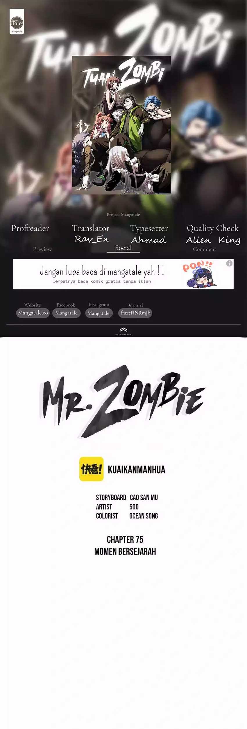 Baca Komik Mr. Zombie Chapter 75 Gambar 1