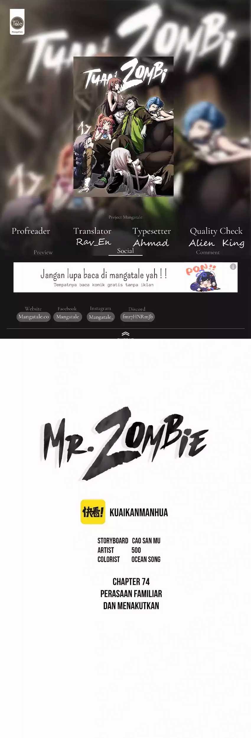 Baca Komik Mr. Zombie Chapter 74 Gambar 1