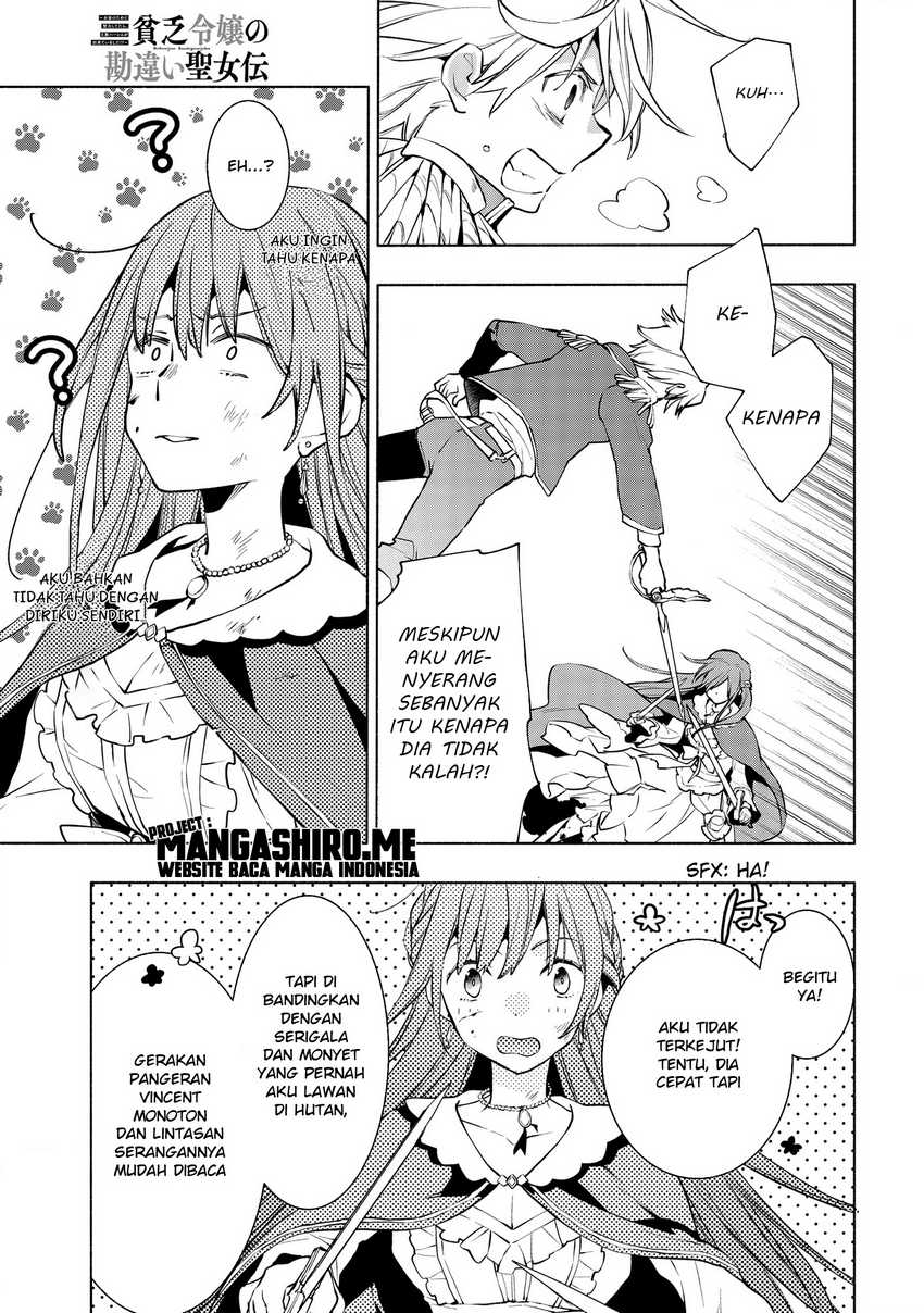 Binbou Reijou no Kanchigai Seijo Den Chapter 05.1 Gambar 7