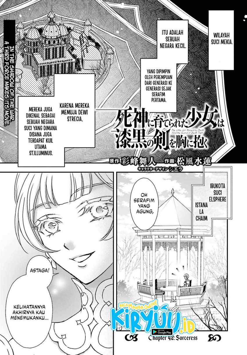 Baca  Shinigami ni Sodaterareta Shoujo wa Shikkoku no Tsurugi wo Mune ni Idaku Chapter 42 Gambar 2
