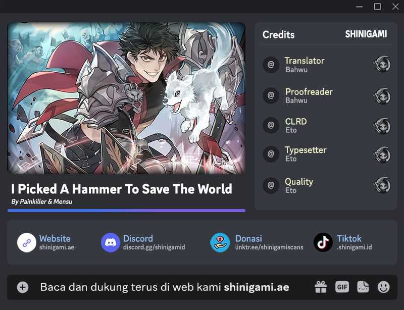 Baca Komik I Picked A Hammer To Save The World Chapter 61 Gambar 1