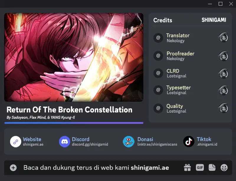 Baca Komik Return of the Broken Constellation Chapter 97 Gambar 1