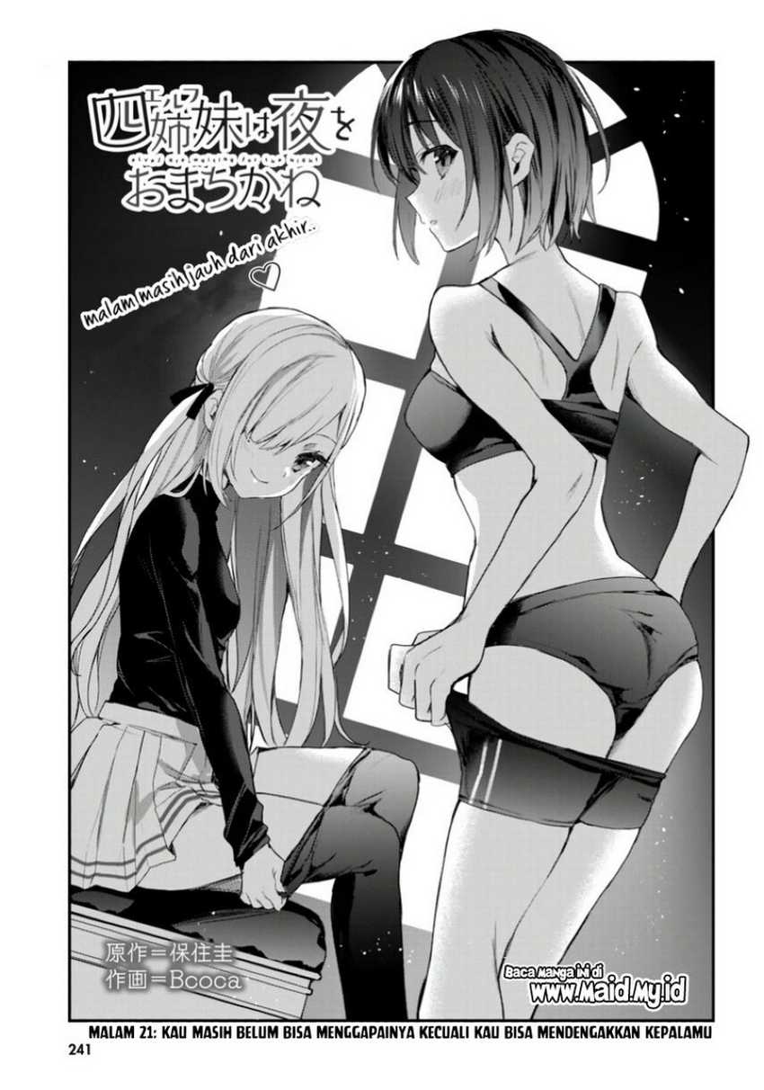 Yonshimai wa Yoru wo Omachikane Chapter 21 Gambar 3
