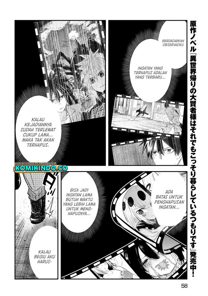 Isekai Kaeri no Daikenja-sama wa Sore Demo Kossori Kurashite Iru Tsumori desu Chapter 28 Gambar 9